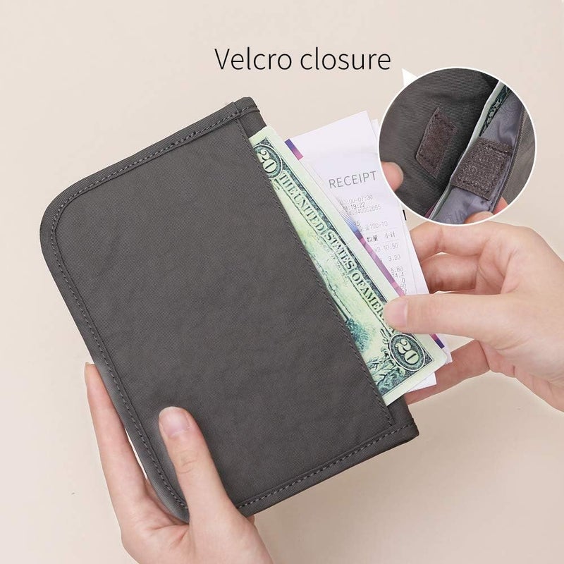 in . Slim credit card holder wallet, Gift card display case, Minimalist light thin card storage case rfid blocking for men & women, with 28 slots Grey - Image 3